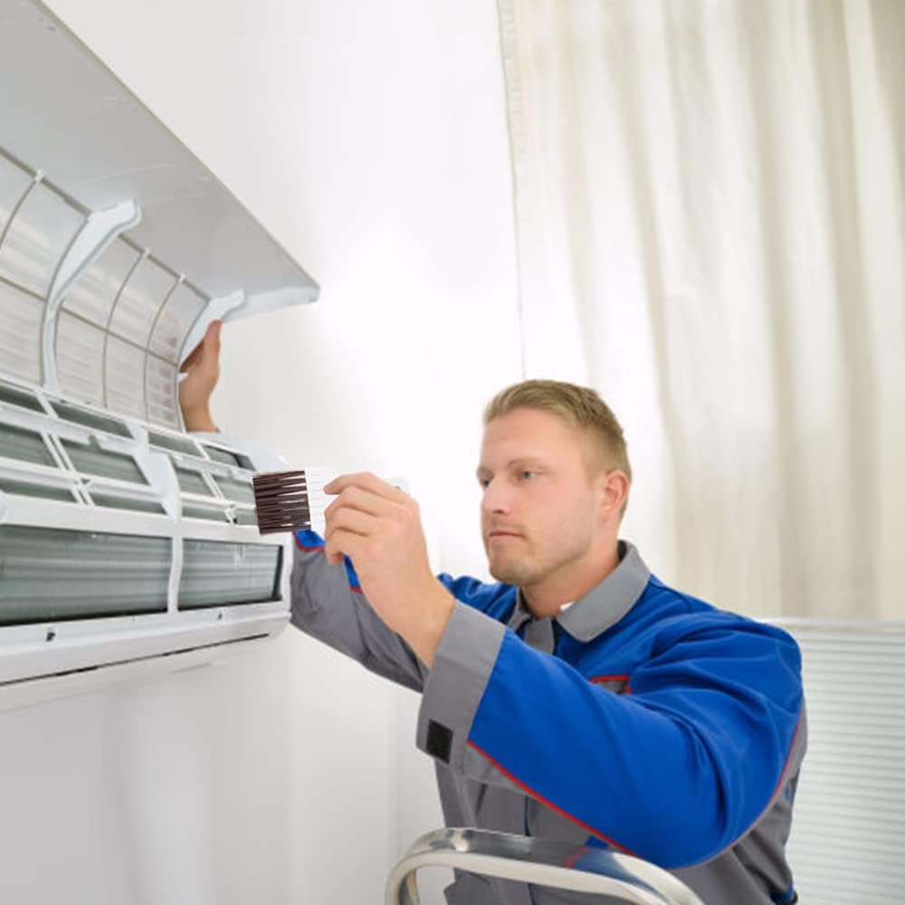 2-tlg. Lamellenkamm-Set Edelstahl - Reinigungskamm Für Klimaanlagen & Wärmepumpentrockner