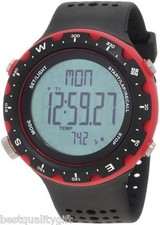 TAPOUT RED+BLACK RUBBER BAND DUAL TIME ANALOG/DIGITAL MENS WATCH-NEW+BOX UD-RED
