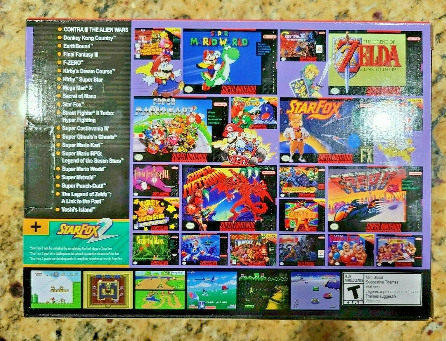 Authentic SNES Super Nintendo Classic Mini Super Entertainment System