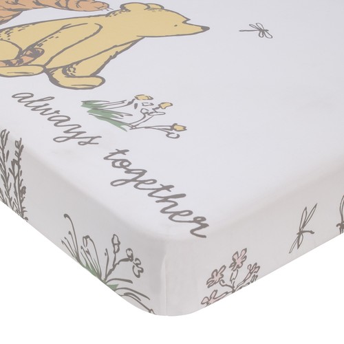 Disney Classic Pooh Naturally Friends Fitted Crib Sheet eBay