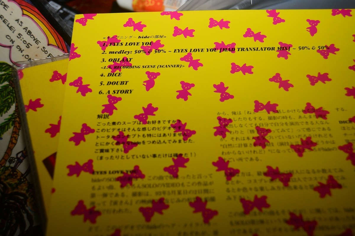 HIDE A SOUVENIR 1994 JAPAN LASER DISC LD EX W.INSERT | eBay