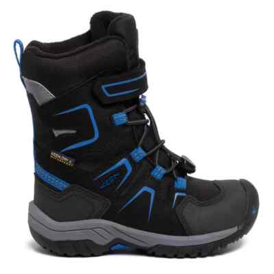 Keen - Kids Levo 1019795 Black / Blue Waterproof Winter  display picture 3