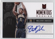 2012-13 Panini Momentum Momentous Rookies Red 2/10 Orlando Johnson #34 Auto 0o9