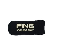 Ping Black Neoprene Blade Putter Headcover Preowned Condition Excellent