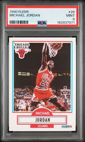 1990 FLEER #26 MICHAEL JORDAN PSA 9