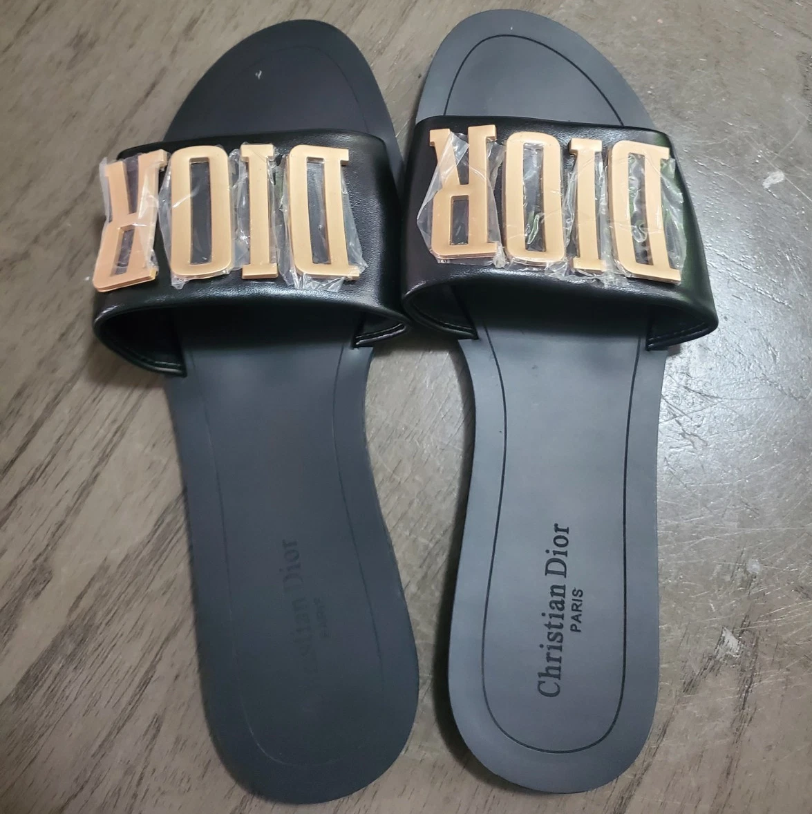 Dior Gold Sandals for Women for sale | eBay