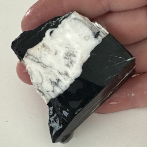 34g natürlicher grober türkis weißer Büffel Dolomit Otteson Edelstein Lapidar