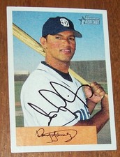 2002 Bowman Herit San Diego Padres Cliff Bartosh Hand Signed Autographed Card