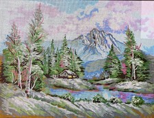 Needlepoint Painted Canvas Gobelin 11469 20"x24" Collection D'Art