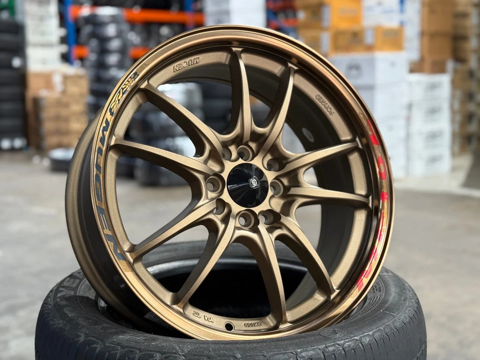 Nuevo 17x7 ET38 Mugen MF10 Diseño BRONCE (4 Ruedas) 4x114.3 HONDA TOYOTA ACURA KIA Foto 3 de 4