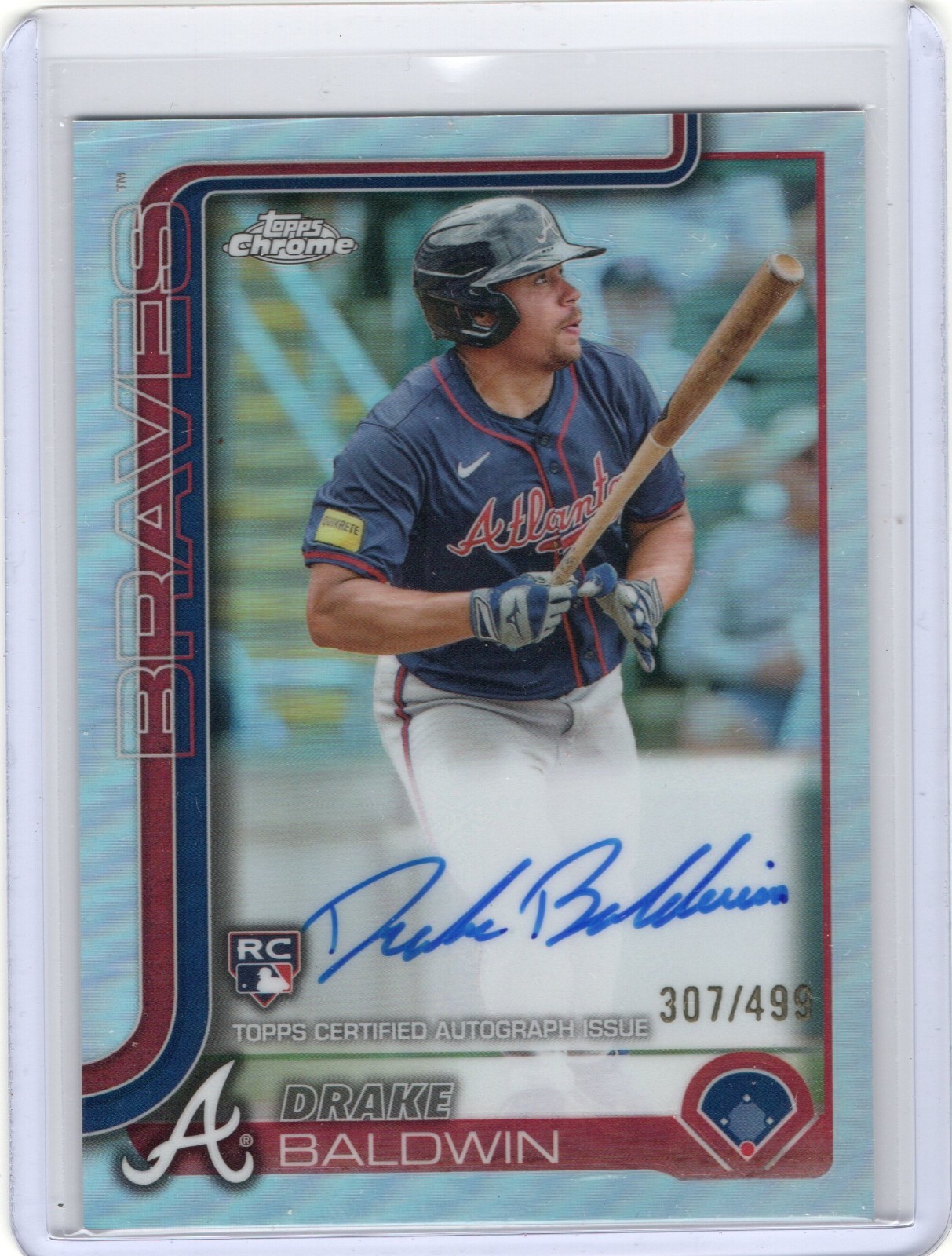2025 Topps Chrome - Rookie Autographs Drake Baldwin #RA-DBA Refractor /499 (AU,