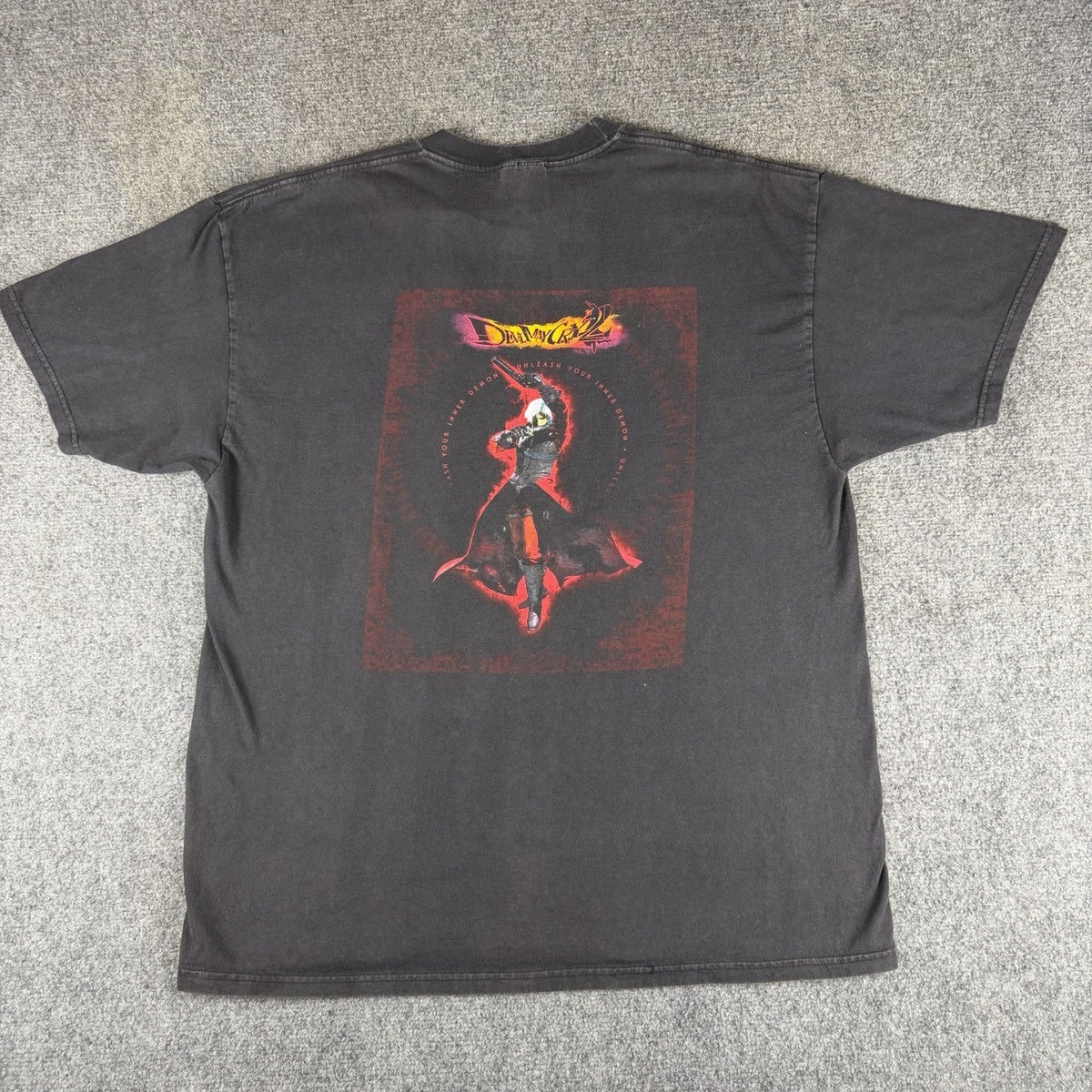 Devil May Cry 2 Shirt Men's XL Black Capcom Gamer Vintage Promo