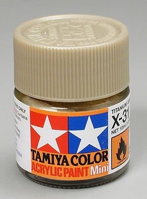 TAM81531 ACRLIC MINI X31, METALLIC TITAN GOLD