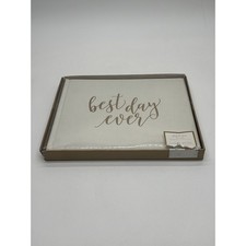Sheffield Home Wedding Collection Best Day Ever Guest Book Cream Gold 160 Pages
