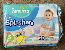Pampers Splashers Disposable Swim Pants Diapers 20 count Size Small S 13-24 lb 