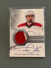 Trevor Carrick 2016-17 UD The Cup Rookie Patch Auto /249 SP RC Hurricanes