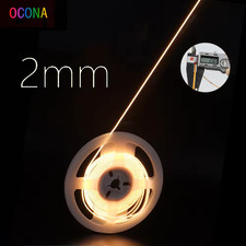 Ultra Thin 2mm COB LED Strip Light DC12V Lights Rope Ribbon Lamp Tape 480leds/m