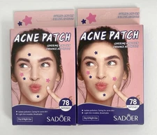SADOER Star Acne Patch Set Of 2 (156 Patches), Brand New