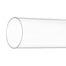 Plastic Pipe Rigid Round Tube Clear 1 7/8" 47mm ID 2" 50mm OD 6" 150mm 