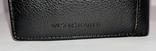 Vtg Wilson Black Pebbled Leather Passport Travel Wallet w/Mini Pen ID CC Cash A+ - Picture 4 of 19