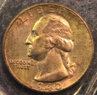 1940-S Washington Quarter, Toned Unc