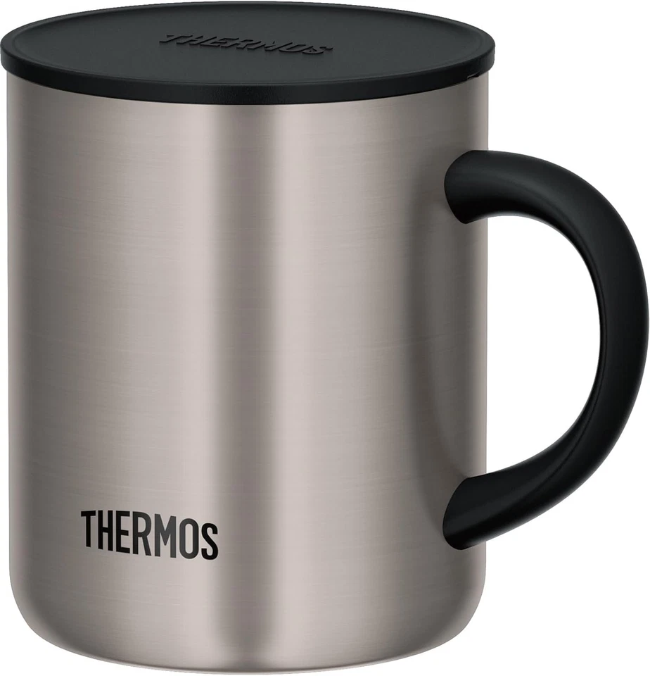 Taza de bebida fría caliente aislamiento al vacío THERMOS con mango 350 ml JDG-352C NUEVA Foto 3 de 4
