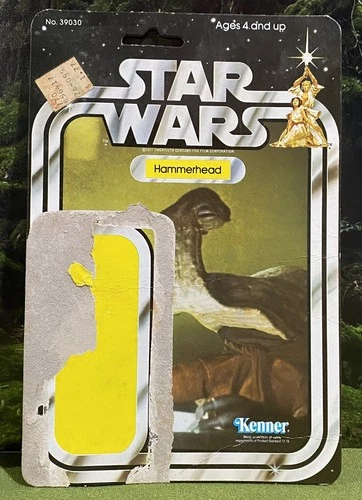 Vintage Kenner 1977 STAR WARS Episode IV 4 HAMMERHEAD Card Back Cardback 77