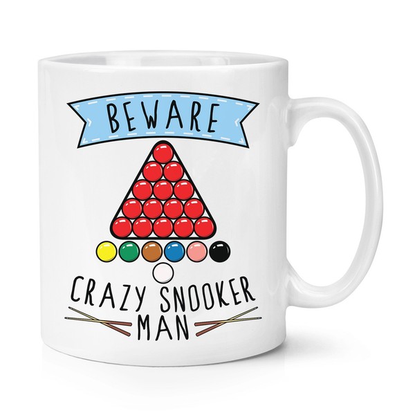 Beware VerrüCkte Snooker Mann 284Ml Becher Tasse - Lustig Sport-image