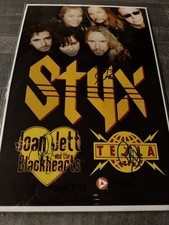 Styx Band signed  11x17 poster , 6 signatures with COA  guaranteed