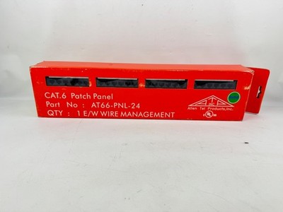 Allen Tel Products AT66-PNL-24 E/W CAT6 WIRE MANAGEMENT PATCH PANEL
