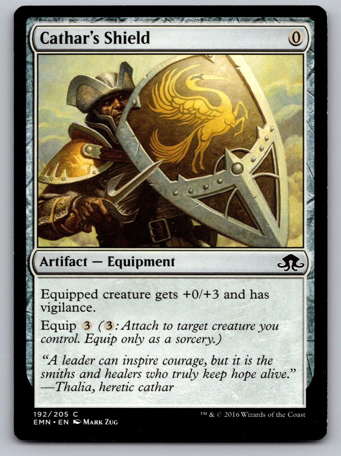 Cathar's Shield 192 Common Eldritch Moon Magic: The Gathering Lightly Played
