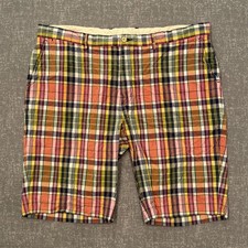 Polo Ralph Lauren Mens Plaid Shorts Size 40 Multicolor Cotton Madras Prep