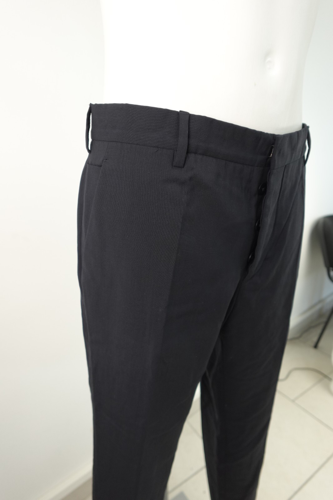 PRADA Men's Trousers Size 34/48 Pant Man Vintage Italy Casual Wool Elegant thumbnail 5