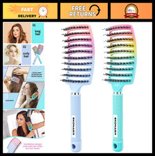 2 Pack Detangling Hair Brush Set - Pain-Free Knot Removal, Smooth  Shiny Hair,