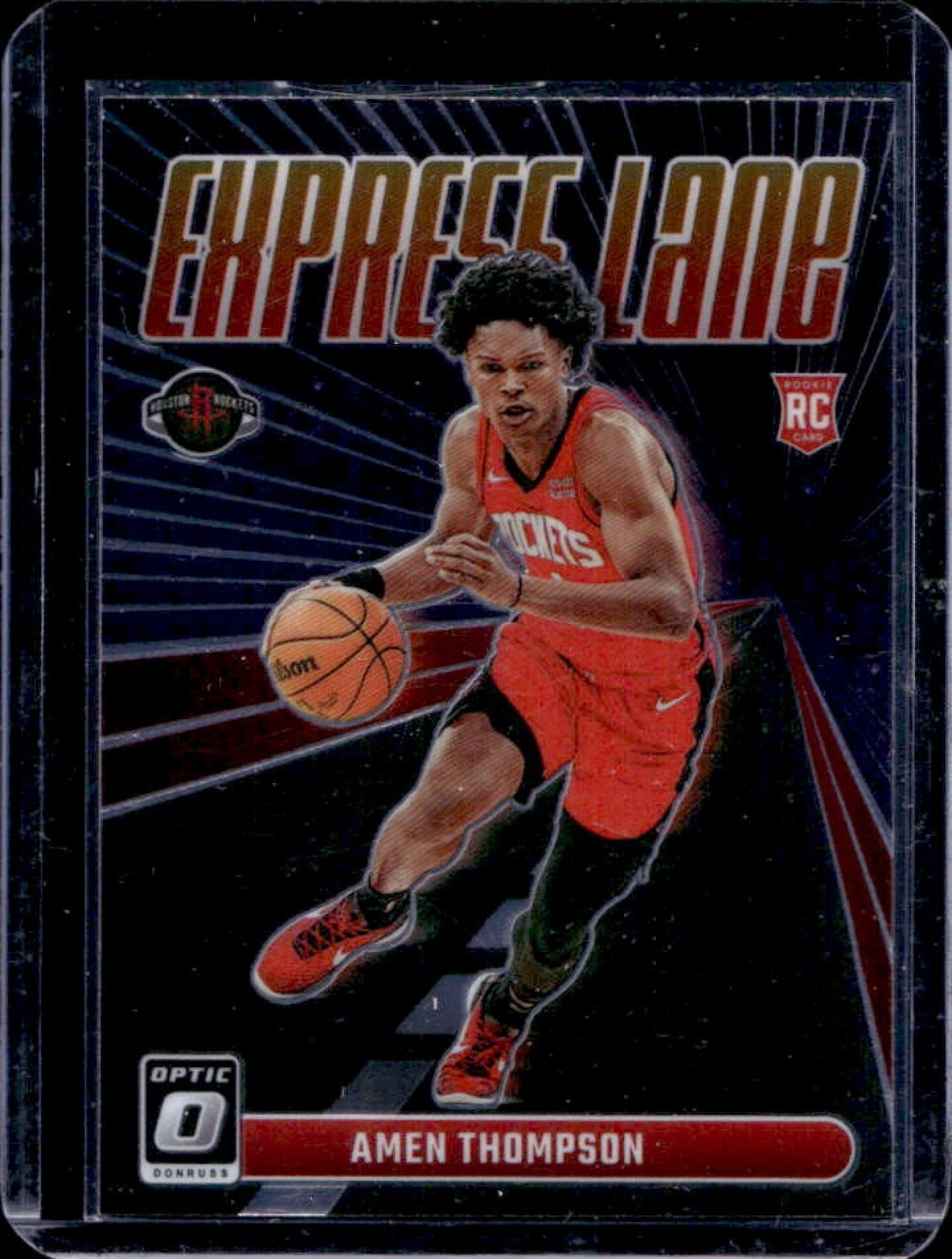 2023-24 Panini Donruss Optic Amen Thompson Express Lane RC Rookie #2 Rockets