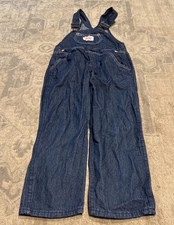 Round House Boys Youth Sz 6 Bib Overalls Pants Jean Denim