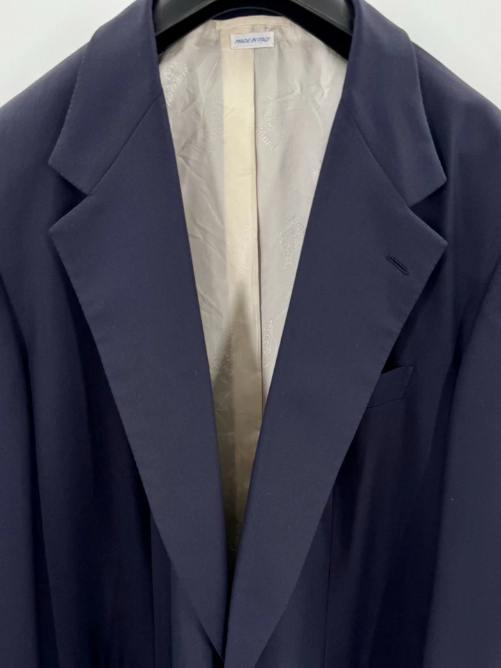 Brioni Lucca One Button Blazer Dark Navy, IT60 US 50L, Super 180s, Made in Italy - Image 3 of 4