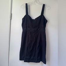 Free People Beyond Me Black Mini Dress Sz L