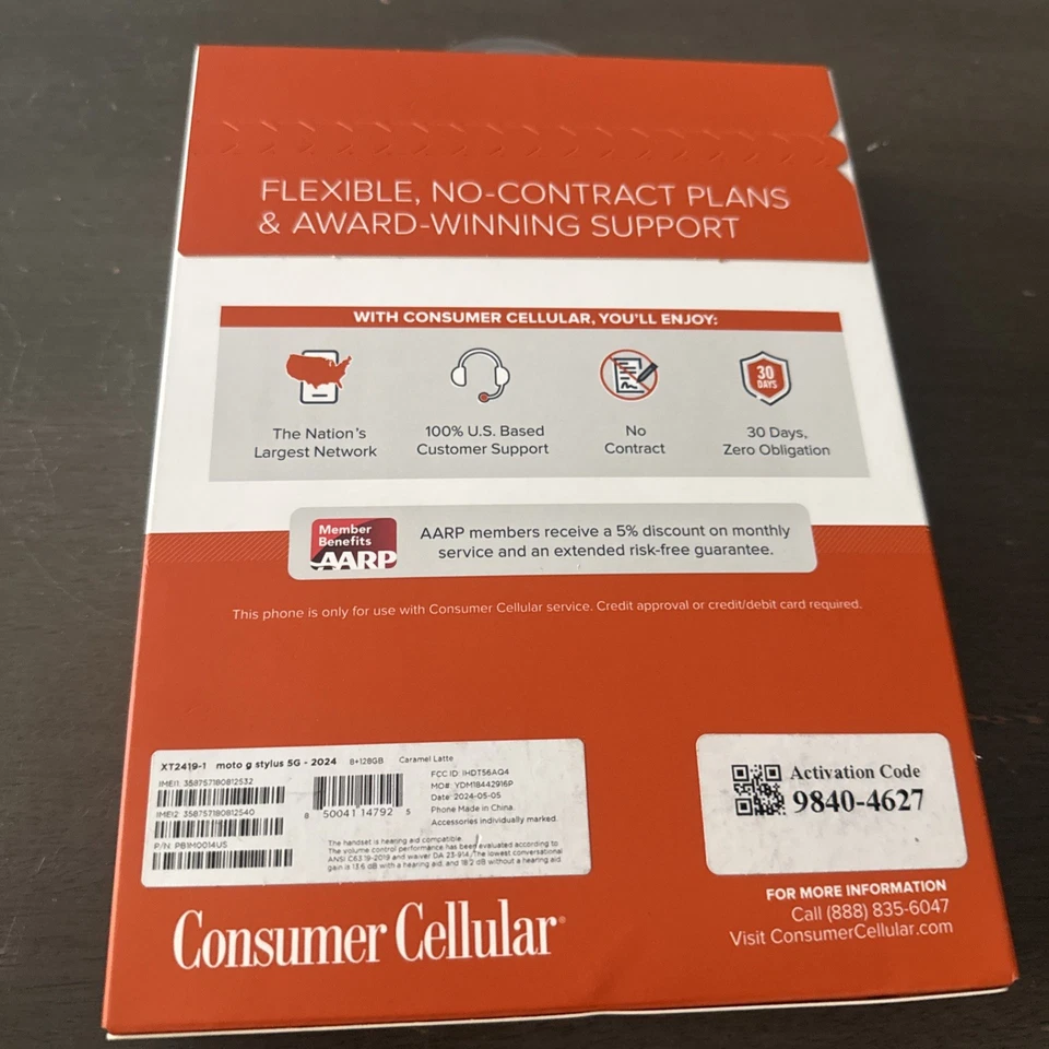 Consumer Cellular Motorola Moto G Stylus 5G 128GB ~ Caramel Latte ~ Free Ship! - Image 4 of 4