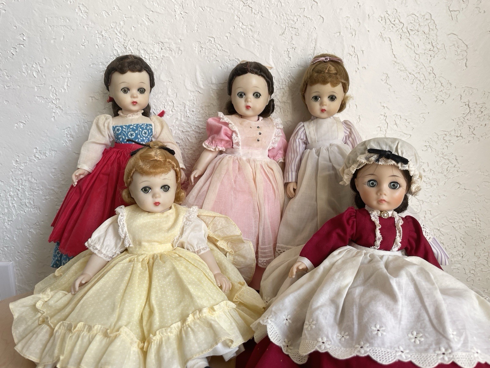 Vintage Madame Alexander Little Women Dolls, Set Of 5 (Amy,M