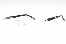 NEW Charriol PC75109 C03 Shiny Gold Black 57mm Eyeglasses