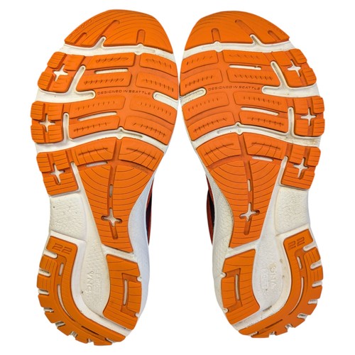 Brooks Mens Running Trainers Adrenaline 22 GTS Shoes Size Uk 9.5 Pumpkin Titan - Picture 4 of 22