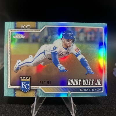 2026 Topps Chrome Bobby Witt Jr. /199 #12 Aqua Refractor 177/199