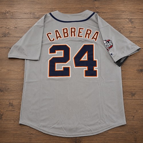 Miguel Cabrera 2012 Detroit Tigers World Series Grey Road Jersey Men's (S-3XL)
