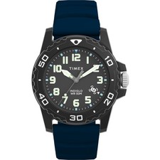 Timex Main Street Quartz Black Dial Silicone Strap Men’s Watch TW5M61100