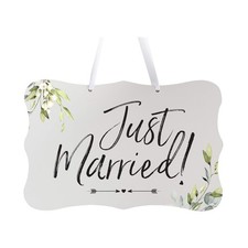 Wedding Signs for Ceremony and Reception Wall Hanging Sign Decor Accessories ...