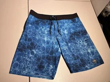 Pelagic Shorts Men's 40 Blue Hydro Lite Boardshorts Trunks Swim Beach Ocean Poly