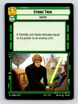 Command Strike True Tactic Event Card Luke Skywalker Power Damage 3