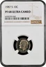 1987 S Proof Roosevelt Dime graded by NGC PF 68 ULTRA CAMEO