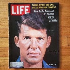 Life Magazine Wally Schirra NASA Apollo 11 Jim Brown Vietnam Hill May 19 1967